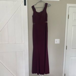 Size 14 deep maroon dress.